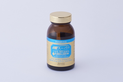 スーパーこどもDHA＆EPAプラス乳酸菌＆鮫肝油 
SUPER KIDS DHA & EPA PLUS LACTOBACILLALES & SQUALENE