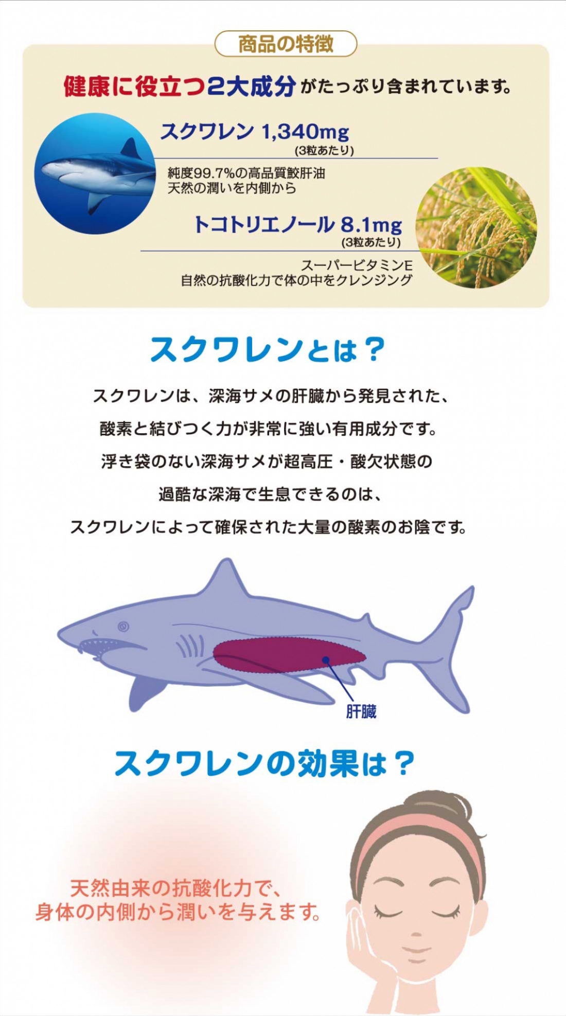 スーパー深海鮫スクワレンピュア Super Squalene Pure健康食品スーパーシリーズ|株式会社愛粧堂