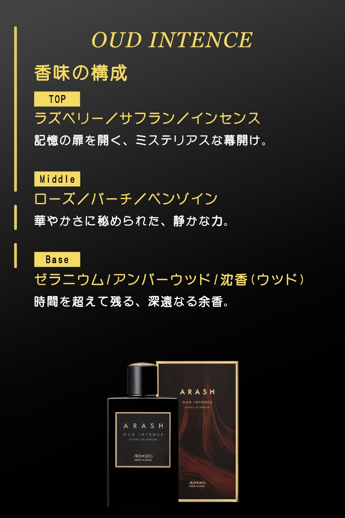ARASH　香水　OUD INTENCE